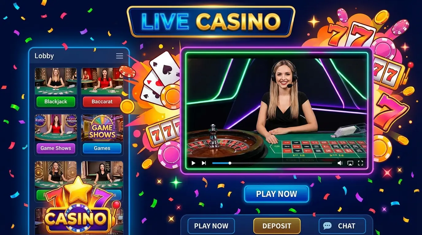 Spil live casino hos Billion casino